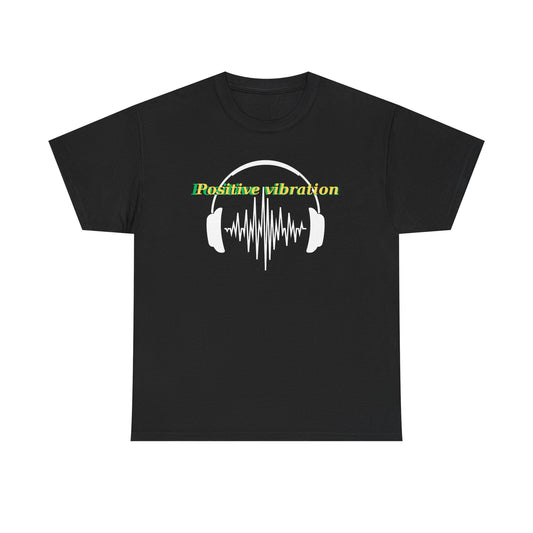 Positive Vibration Unisex Heavy Cotton Tee - Comfortable Casual Wear